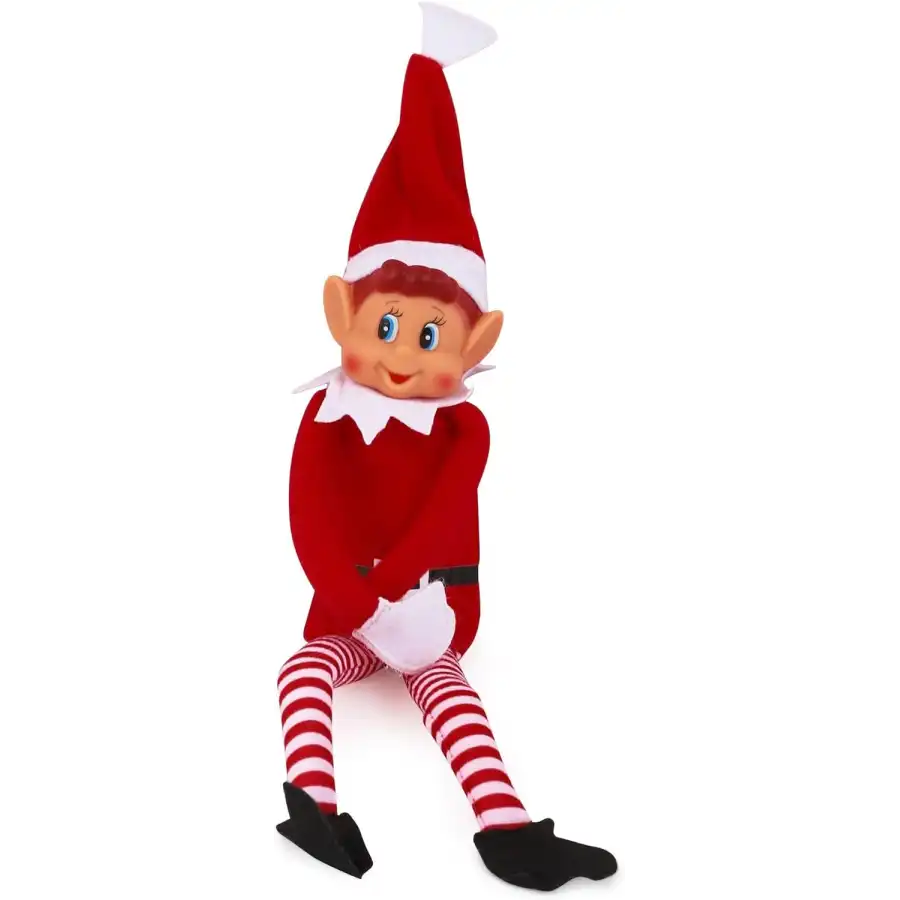 Elves Behavin' Badly - Elfo Maschio Viso in Vinile 30 cm con Gambe Lunghe - Elfo Dispettoso