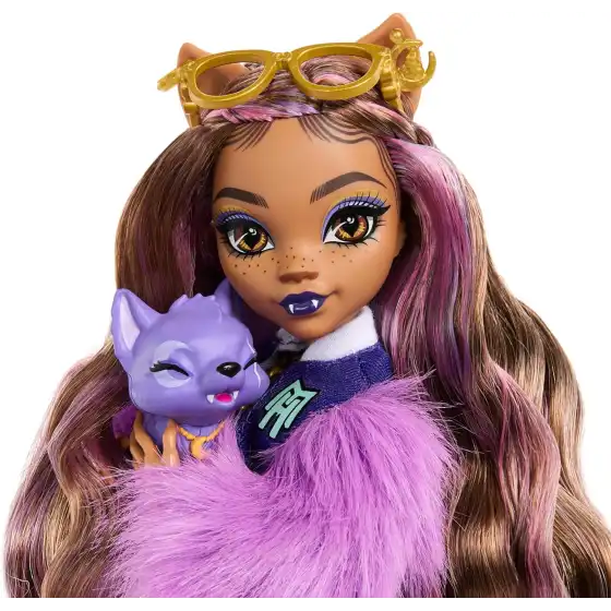 Monster High - Clawdeen Wolf, bambola dal look mostruoso con cucciolo Crescent HRP65
