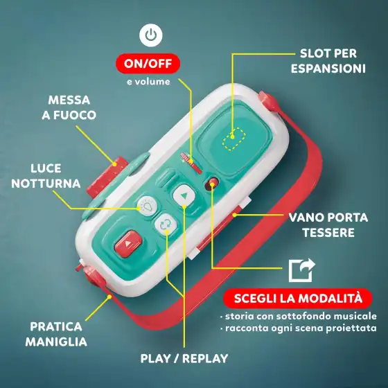 Clementoni 17507 - Disney Baby Proiettore Raccontastorie Plus - Lingua Italiana