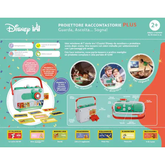 Clementoni 17507 - Disney Baby Proiettore Raccontastorie Plus - Lingua Italiana
