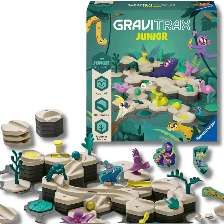 Ravensburger - Gravitrax Junior Starter Set L - Pista Biglie con 100 Pezzi