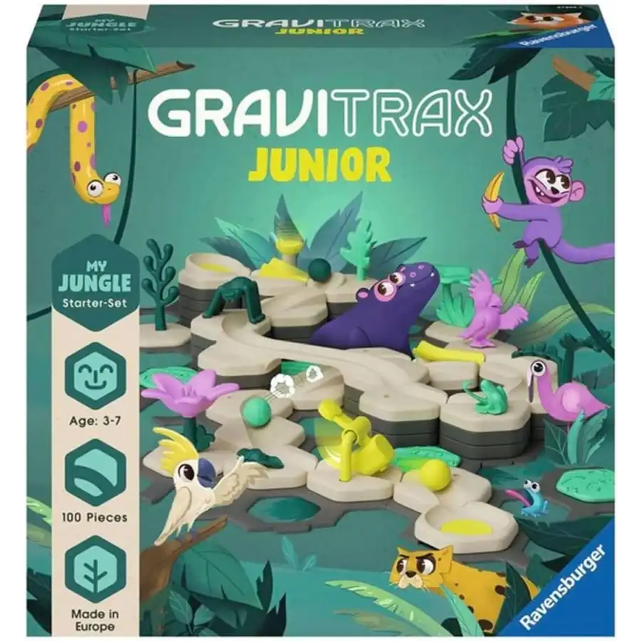 Ravensburger - Gravitrax Junior Starter Set L - Pista Biglie con 100 Pezzi