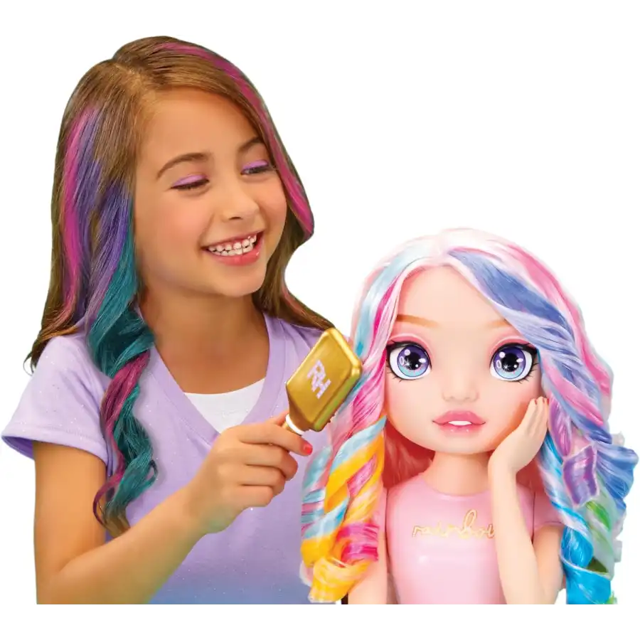 Rainbow High Styling Head 4 in 1  - Testa da Pettinare e Acconciare 33 cm