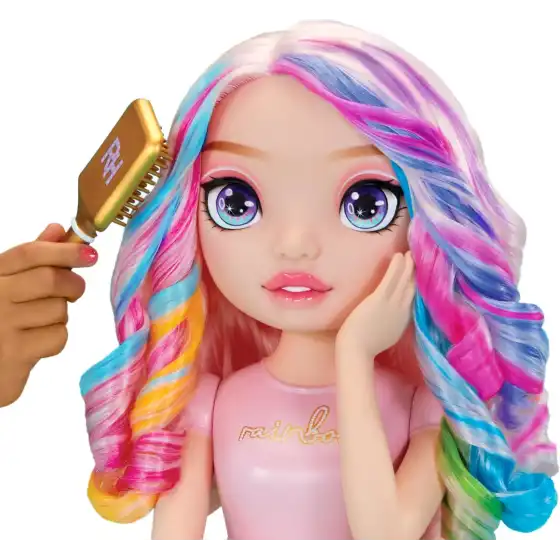 Rainbow High Styling Head 4 in 1  - Testa da Pettinare e Acconciare 33 cm