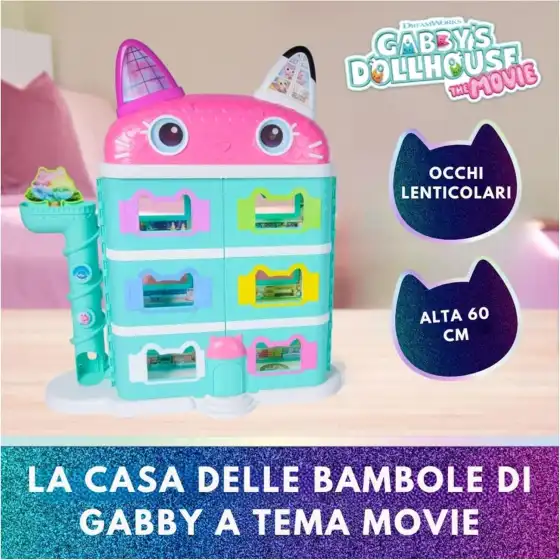 Gabby's Dollhouse - La casa delle Bambole di Gabby a Tema Movie con Occhi Lenticolari