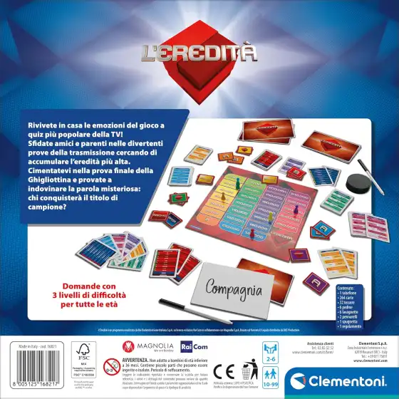 Clementoni 16821 - L'eredità Gioco da Tavolo