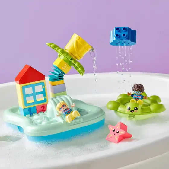 Lego Duplo 10989 - Parco Acquatico, Giochi da Bagnetto Tartaruga e Stella Marina