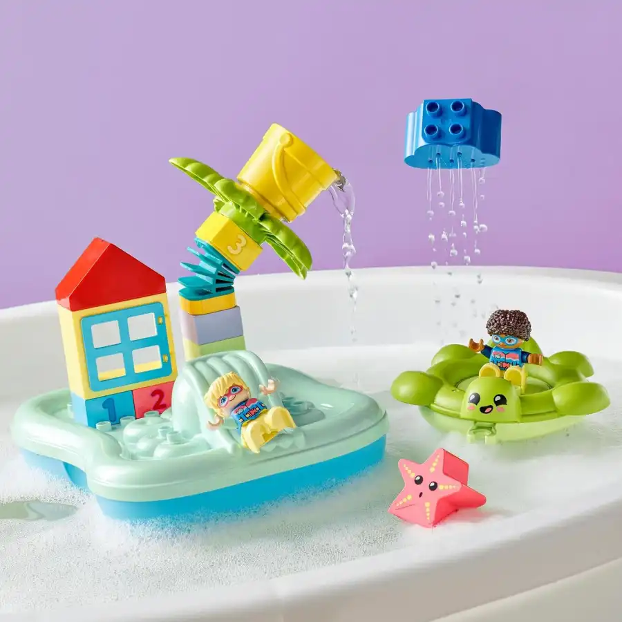 Lego Duplo 10989 - Parco Acquatico, Giochi da Bagnetto Tartaruga e Stella Marina