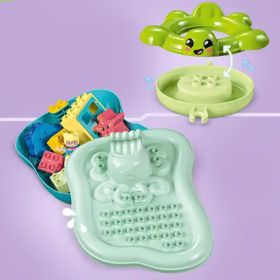 Lego Duplo 10989 - Parco Acquatico, Giochi da Bagnetto Tartaruga e Stella Marina