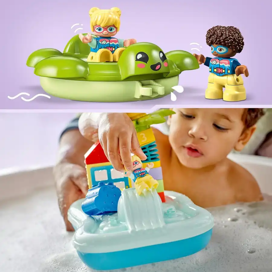 Lego Duplo 10989 - Parco Acquatico, Giochi da Bagnetto Tartaruga e Stella Marina