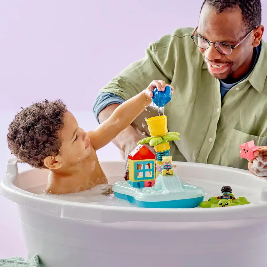 Lego Duplo 10989 - Parco Acquatico, Giochi da Bagnetto Tartaruga e Stella Marina