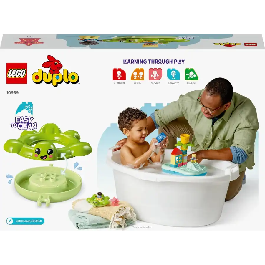 Lego Duplo 10989 - Parco Acquatico, Giochi da Bagnetto Tartaruga e Stella Marina