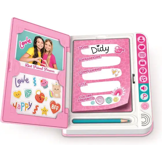Clementoni 16681 - BFF Didy Il Mio Diario Segreto Unicorno Interattivo, Storie Musica e attività Creative