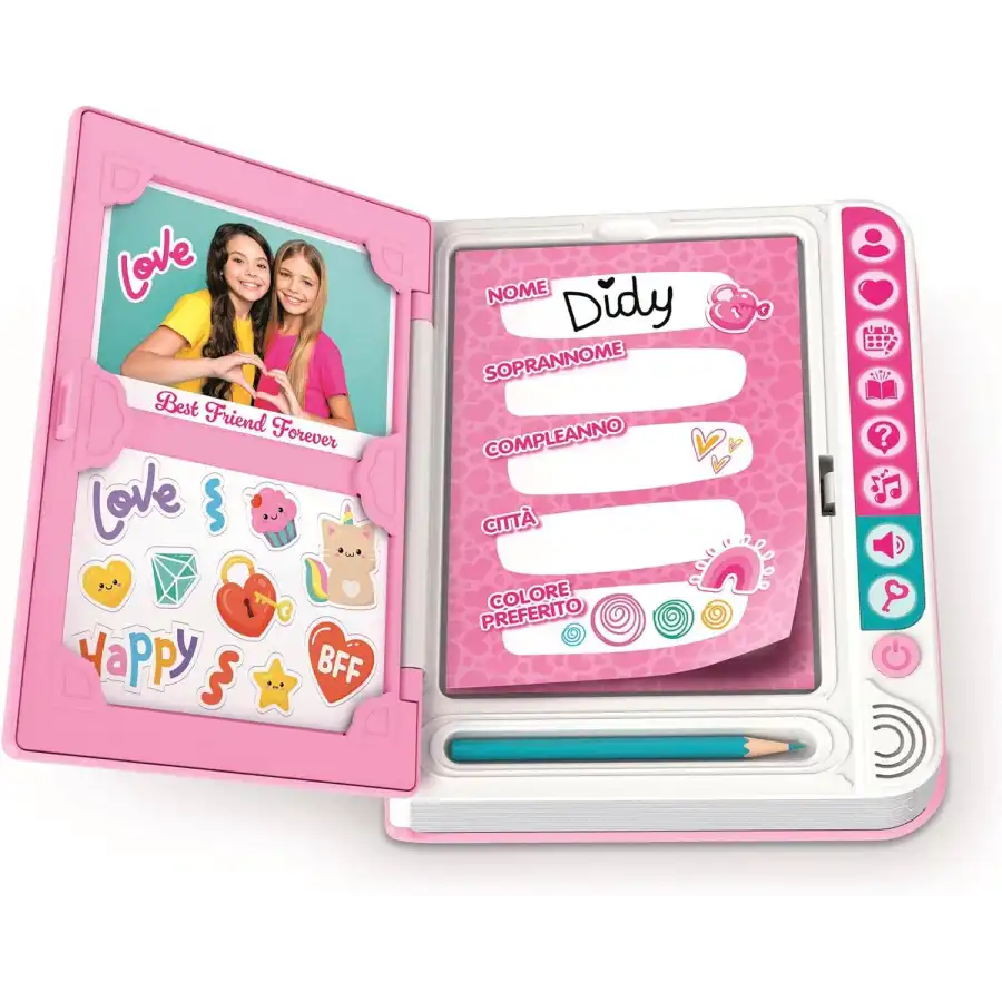 Clementoni 16681 - BFF Didy Il Mio Diario Segreto Unicorno Interattivo, Storie Musica e attività Creative