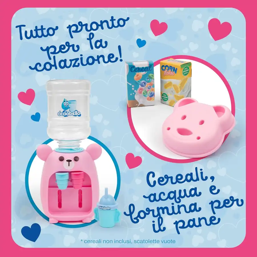 Cicciobello - Breakfast & Pee, Bambola Alta 30 Cm, Beve Dal Bicchiere e Fa Pipì